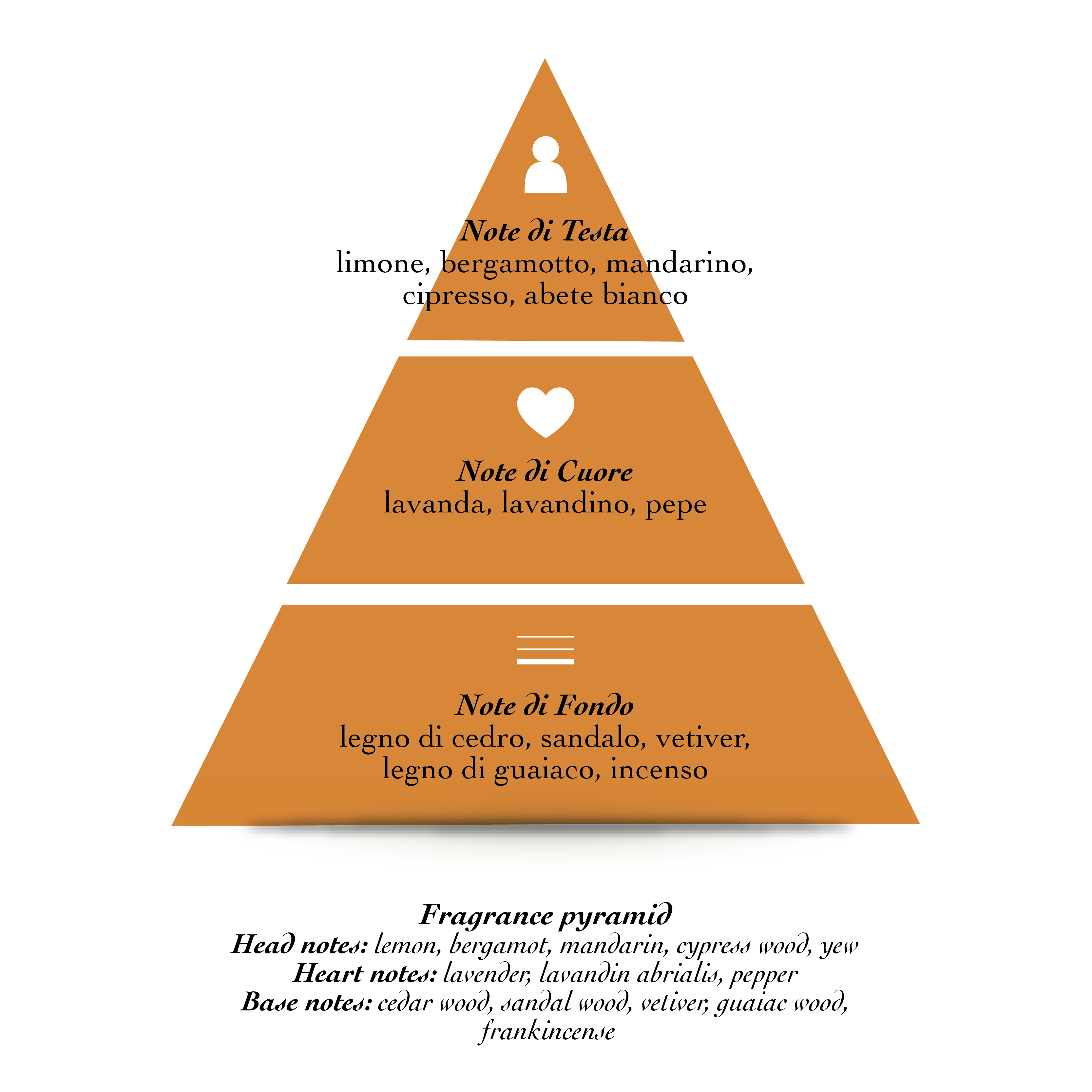 Piramide Olfattiva CARIDDI EAU DE Parfum Acqua degli Dei